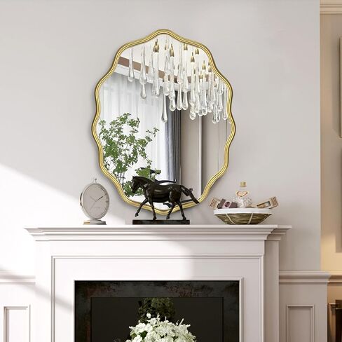 ironsmithn Wall Mirror Mounted Round Decorative Mirrors Circle (29.5" x29.5") in Kuwait