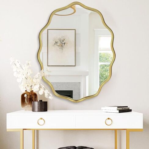 ironsmithn Wall Mirror Mounted Round Decorative Mirrors Circle (29.5" x29.5") in Kuwait