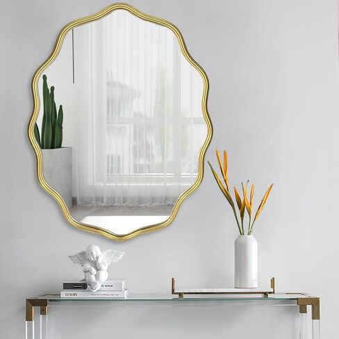 ironsmithn Wall Mirror Mounted Round Decorative Mirrors Circle (29.5" x29.5") in Kuwait