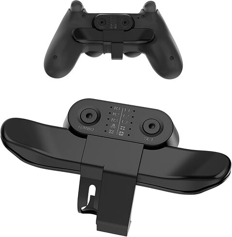 مجاذيف Jawfait لوحدة تحكم PS4، مرفق توسيع زر خلفي مريح، ذاكرة توصيل وتشغيل وملحقات ألعاب وظيفة TURBO مناسبة للمبتدئين والمتحمسين للألعاب in Saudi Arabia