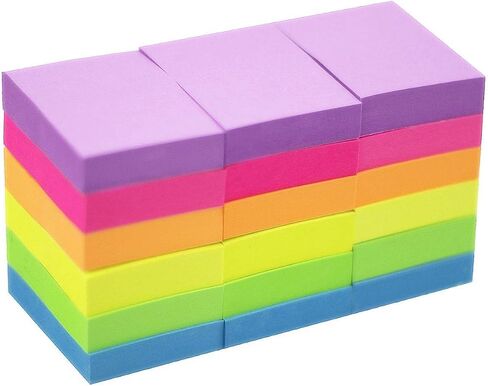 Early Buy Sticky Notes 1.5 x 2 Self-Stick Notes 6 Bright Color 18 Pads, 100 Sheets/Pad (6 Bright) in Saudi Arabia