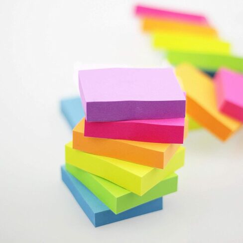 Early Buy Sticky Notes 1.5 x 2 Self-Stick Notes 6 Bright Color 18 Pads, 100 Sheets/Pad (6 Bright) in Saudi Arabia