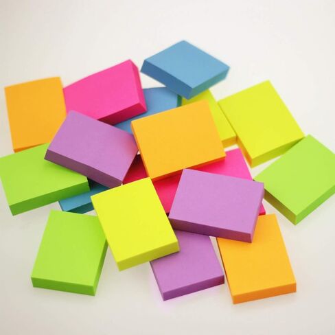 Early Buy Sticky Notes 1.5 x 2 Self-Stick Notes 6 Bright Color 18 Pads, 100 Sheets/Pad (6 Bright) in Saudi Arabia