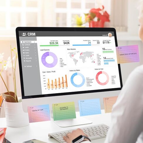 EOOUT 10 Pack Lined Sticky Notes, 500 Sheets to Do List Sticky Notes with Line, 3x4 Inches Self-Stick Notes, Square Sticky Notes for Office, Home, School, Meeting in Saudi Arabia