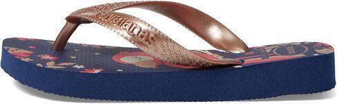Havaianas Girl's Top Pets Flip Flop Sandal (Toddler/Little Kid/Big Kid) Marine/Rose Gold 31-32 (US 2 Little Kid) M in Saudi Arabia