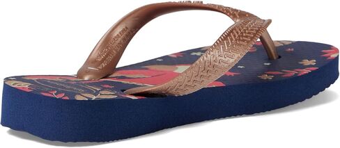 Havaianas Girl's Top Pets Flip Flop Sandal (Toddler/Little Kid/Big Kid) Marine/Rose Gold 31-32 (US 2 Little Kid) M in Saudi Arabia