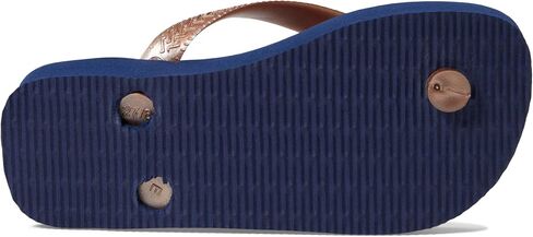 Havaianas Girl's Top Pets Flip Flop Sandal (Toddler/Little Kid/Big Kid) Marine/Rose Gold 31-32 (US 2 Little Kid) M in Saudi Arabia