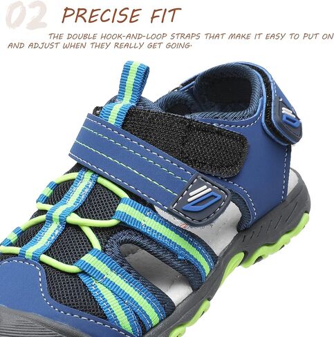 صندل رياضي للأولاد والبنات - صنادل للأطفال مع مصد واقٍ لأصابع القدم (الأطفال الصغار/الأطفال الصغار) in Kuwait