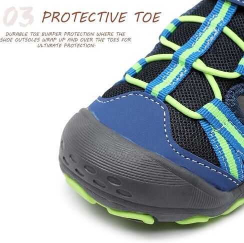 صندل رياضي للأولاد والبنات - صنادل للأطفال مع مصد واقٍ لأصابع القدم (الأطفال الصغار/الأطفال الصغار) in Kuwait