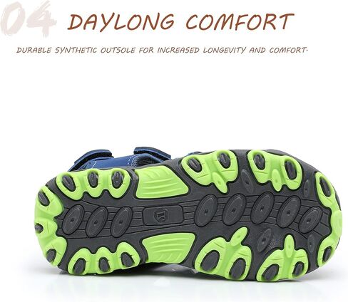 صندل رياضي للأولاد والبنات - صنادل للأطفال مع مصد واقٍ لأصابع القدم (الأطفال الصغار/الأطفال الصغار) in Kuwait