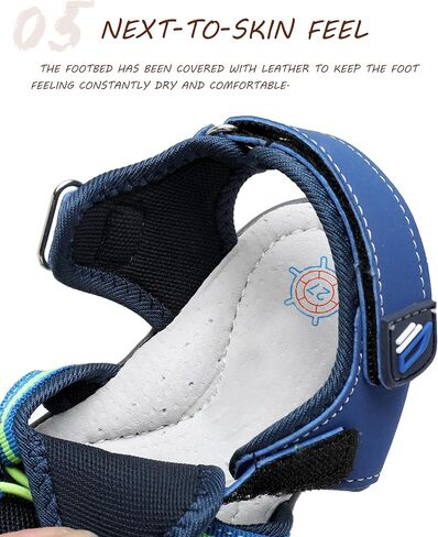 صندل رياضي للأولاد والبنات - صنادل للأطفال مع مصد واقٍ لأصابع القدم (الأطفال الصغار/الأطفال الصغار) in Kuwait