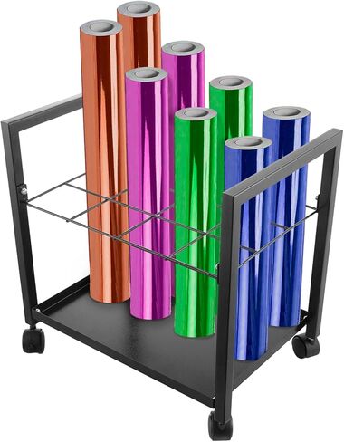 Blueprint Holder - Blueprint Storage Metal Blue Print Storage Organizer with Wheels, 12 Slots Construction Plan Holder to Storage Poster Architectural Rolled Maps for Home Office School in Kuwait