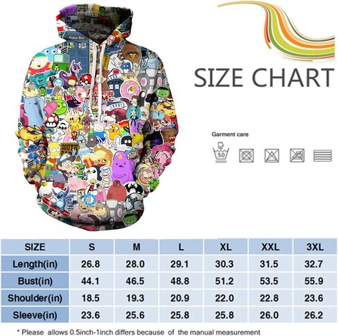 Men's Novelty Hoodie Long Sleeves 3D printing trendy Sweatshirt Pullover in Saudi Arabia