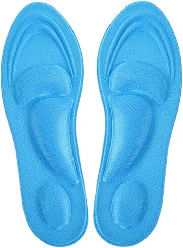 نعال داخلي للرجال، (زوجان)، حشوات أحذية إسفنجية مسامية خماسية الأبعاد، نعال داعمة للقوس، نعال التهاب اللفافة الأخمصية للقدم المسطحة، التهاب اللفافة الأخمصية، آلام القوس وتخفيف آلام القدم (مقاس الرجال 7-12) in Kuwait