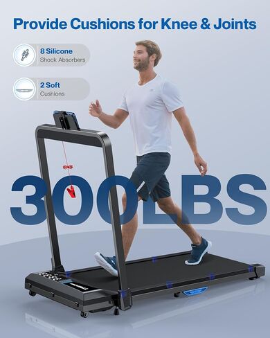 Under Desk Walking Pad Treadmill: Incline Voice Controlled Smart Treadmill 300 lbs Capacity for Home Office Use, Compatible with ZWIFT KINOMAP WELLFIT App in Saudi Arabia