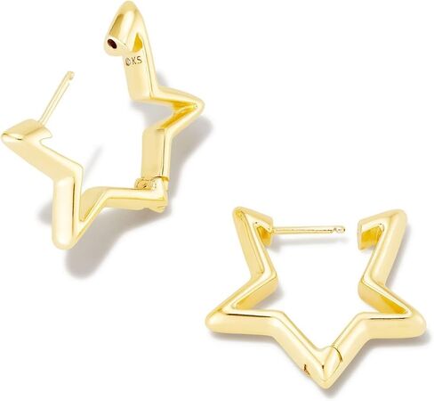 Kendra Scott Star Huggie Earrings Gold Metal One Size in Saudi Arabia