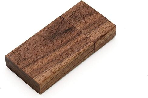 5 Pack Rectangle Walnut Wood 2.0/3.0 USB Flash Drive USB Disk Memory Stick with Wooden (2.0/1GB) in Saudi Arabia