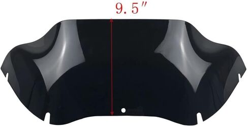 WYNMOTO 9.5" Black Windshield Windscreen Wind Splitter Compatible for 98-13 Harley Davidson Touring Road Glide FLTR 1998-2013 (Tint) in Saudi Arabia