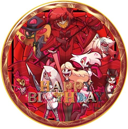 Birthday Party Supplies For Hazbin Hotel , 20 Plates + 20 Napkins + 1 Tablecover Birthday Party Themed Party Supplies Set. in Kuwait