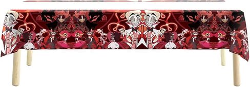 Birthday Party Supplies For Hazbin Hotel , 20 Plates + 20 Napkins + 1 Tablecover Birthday Party Themed Party Supplies Set. in Kuwait