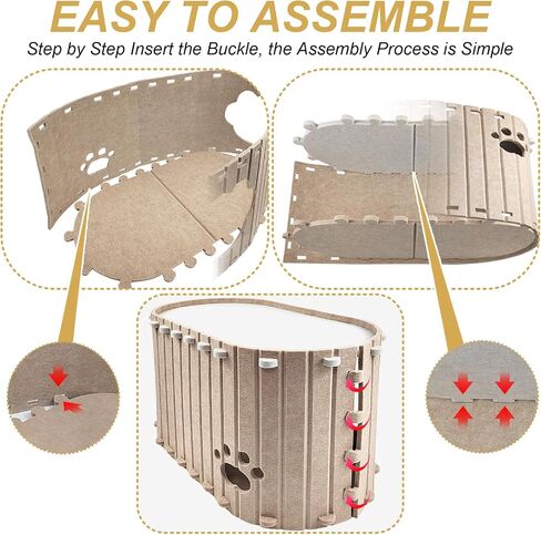 Cat House for Indoor Cats, Covered Cave Cat Beds & Furniture, Cat Bed Cave for Multiple & Large Cats Up to 22 Lbs, Scratch Resistant Foldable Cat Cave Beds Cat Hideaway Cat Cubes in Saudi Arabia