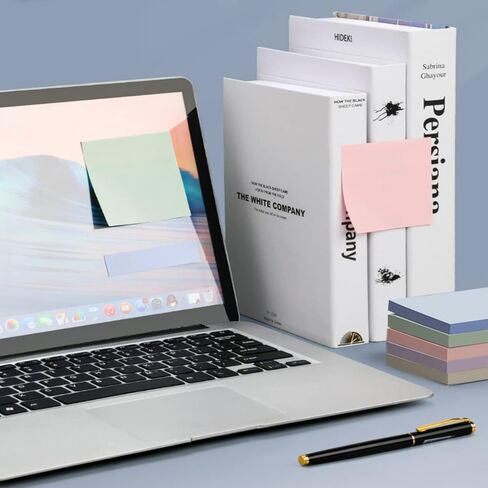 5 Pads Sticky Notes, 100 Sheets/Pad, Pastel Sticky Notes, Sticky Pads, Self-Stick Pads, 3x3 Inch, 5 Pastel Colors, Sticky Notes Aesthetic, Easy to Post for Home, Office, School in Saudi Arabia