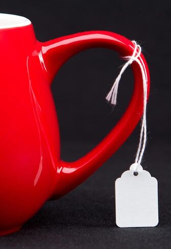 بطاقات البضائع البيضاء من ماكو، رقم 2 - 1-3/32 × 3/4 بوصة، 100 لكل عبوة (BB-207) in Kuwait