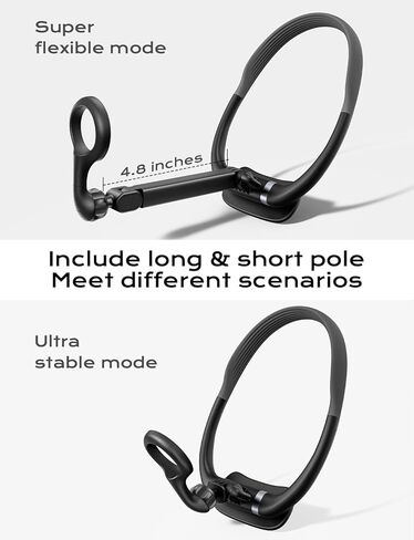 Neck Phone Holder for POV/Vlog Selfie, Magnetic Phone Chest Mount Hands-Free Fit Magsafe Magnetic Neck Mount for Phones with a Long and Short Rod for iPhone 15 14 13 12 Series & Android in Saudi Arabia