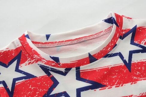 Girls 4th of July Tank Tops American Flag Shirt Kids Patriotic Outfit for Toddler Independence Day Top Tees 1-7T in Saudi Arabia