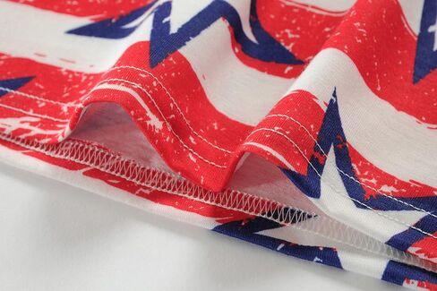 Girls 4th of July Tank Tops American Flag Shirt Kids Patriotic Outfit for Toddler Independence Day Top Tees 1-7T in Saudi Arabia