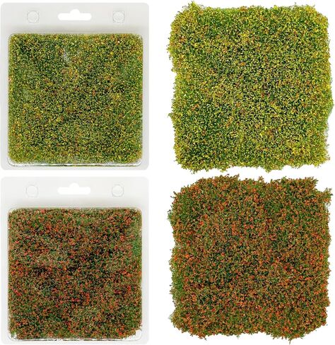 Cayway 24 PCS Static Flower Tufts Miniature Colorful Flower Cluster for Static Grass Tufts for Model Train Railroad Scenery DIY Miniature in Saudi Arabia