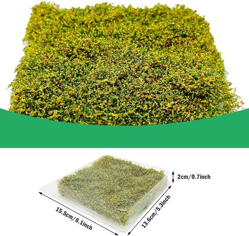 Cayway 24 PCS Static Flower Tufts Miniature Colorful Flower Cluster for Static Grass Tufts for Model Train Railroad Scenery DIY Miniature in Saudi Arabia