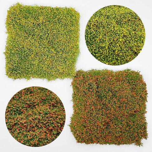 Cayway 24 PCS Static Flower Tufts Miniature Colorful Flower Cluster for Static Grass Tufts for Model Train Railroad Scenery DIY Miniature in Saudi Arabia
