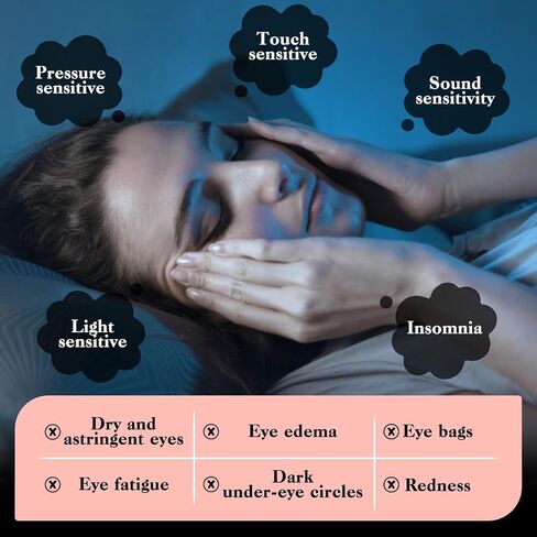 2Pack Cotton Sleep Mask Zero Pressure Eye Mask for Sleeping, Breathable Blackout Blindfold for Travel, Elastic Sleep Mask for Women Sleeping Overnight Home Office Airplane Rest M Size in Saudi Arabia