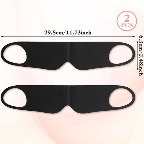 2Pack Cotton Sleep Mask Zero Pressure Eye Mask for Sleeping, Breathable Blackout Blindfold for Travel, Elastic Sleep Mask for Women Sleeping Overnight Home Office Airplane Rest M Size in Saudi Arabia