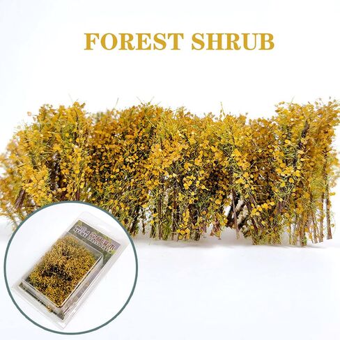 Woohome Green Miniature Shrubs Model Bushes Long Shrub Vegetation Groups Model Grass Tufts for DIY Architecture Building Model Railway Train Diorama Garden Scenery Landscape Layout in Saudi Arabia