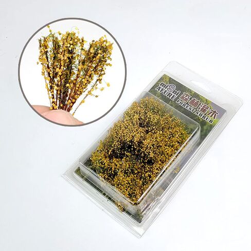 Woohome Green Miniature Shrubs Model Bushes Long Shrub Vegetation Groups Model Grass Tufts for DIY Architecture Building Model Railway Train Diorama Garden Scenery Landscape Layout in Saudi Arabia