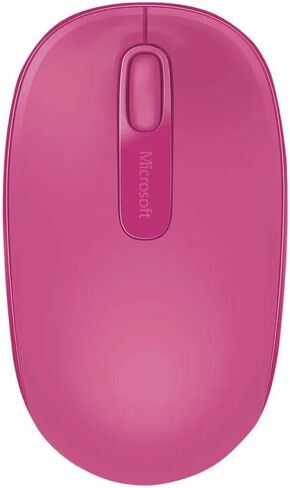 Microsoft Wireless Mobile Mouse 1850 - Magenta Pink . Comfortable Right/Left Hand Use, Wireless Mouse with Nano transceiver, for PC/Laptop/Desktop, works with Mac/Windows 8/10/11 Computers in Saudi Arabia