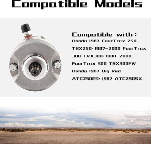 استبدال محرك بدء التشغيل لهوندا رانشر 420 TRX420 فورمان 500 31200-HP5-601، 31200HP5601، 31200HP5-601، 31200HR0F01، MITSUBA SM18 in Kuwait