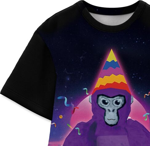 Gorilla Tag Costume Kids Boys Shirt and Pant Sets for Kids 2 Pcs Cartoon Home Causal Wear 4-12 Years in Saudi Arabia