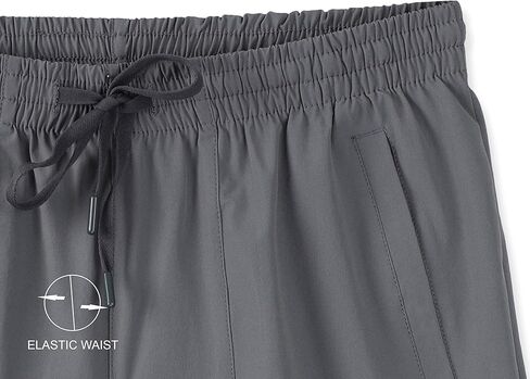 Mens Performance Quick Dry Slim Fit Elastic Waist Active Workout Hiking Track Jogger Pants in Saudi Arabia