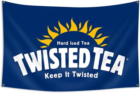 Tapestry for Twisted Tea Flag Hanging Banner 3 * 5 Feet Sign for Bar Parties Decoration Yard Decor in Kuwait