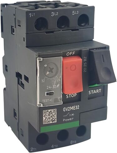 GV2ME32 24A-32A عشاري قطاع دارة المحرك دليل موتور كاتب زر GV2ME جديد in Kuwait