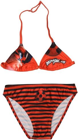 Miraculous Ladybug Bikini Girls Two Piece Swimsuit Original Red Dots Design in Kuwait