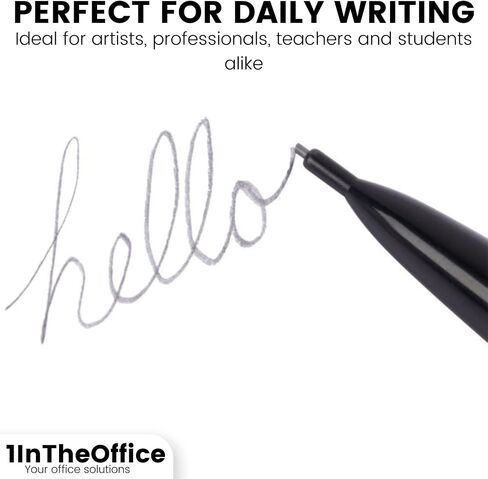 1InTheOffice Mechanical Pencils 0.7mm, 2.5, HB Lead, Black Lead, Smoke Barrel (24 Pack) in Saudi Arabia