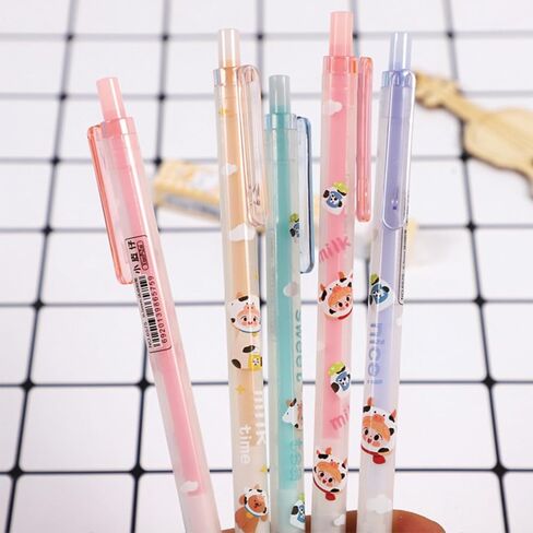 4 Pcs Cute Mechanical Pencils with Eraser and Refill 0.5mm Kawaii Cartoon Pencil School Pencil for Kid Boy Girl Women (Bear) in Saudi Arabia