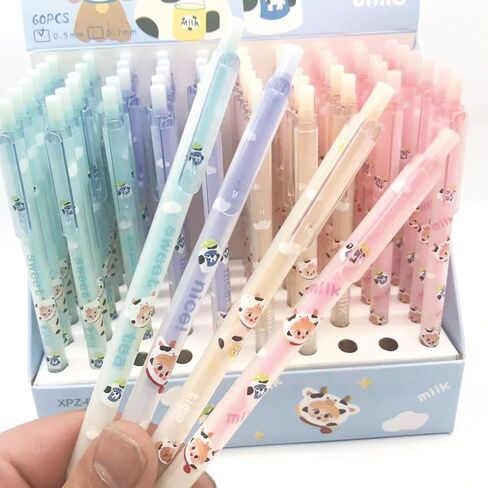 4 Pcs Cute Mechanical Pencils with Eraser and Refill 0.5mm Kawaii Cartoon Pencil School Pencil for Kid Boy Girl Women (Bear) in Saudi Arabia