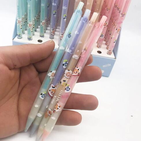 4 Pcs Cute Mechanical Pencils with Eraser and Refill 0.5mm Kawaii Cartoon Pencil School Pencil for Kid Boy Girl Women (Bear) in Saudi Arabia