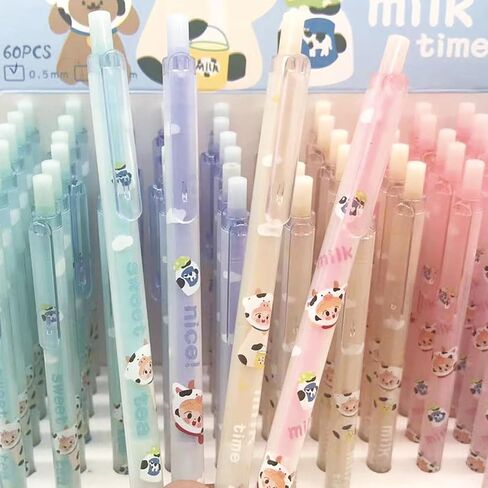4 Pcs Cute Mechanical Pencils with Eraser and Refill 0.5mm Kawaii Cartoon Pencil School Pencil for Kid Boy Girl Women (Bear) in Saudi Arabia