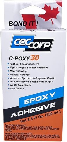 Epoxy Glue Adhesive C-POXY 30 by CECCORP (4.25 Oz Combined) – Medium Setting Cure, Clear Epoxy Glue, General Purpose, 30 Minute in Saudi Arabia